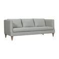thumbnail image 4 of Vincenza 85" Dove Gray Leather Sofa, 4 of 12