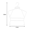 thumbnail image 5 of Esquirla 2x10Pcs Kids Coat Hanger Clothes Hanger Clothes Drying Rack for Skirt Trousers White, 5 of 5