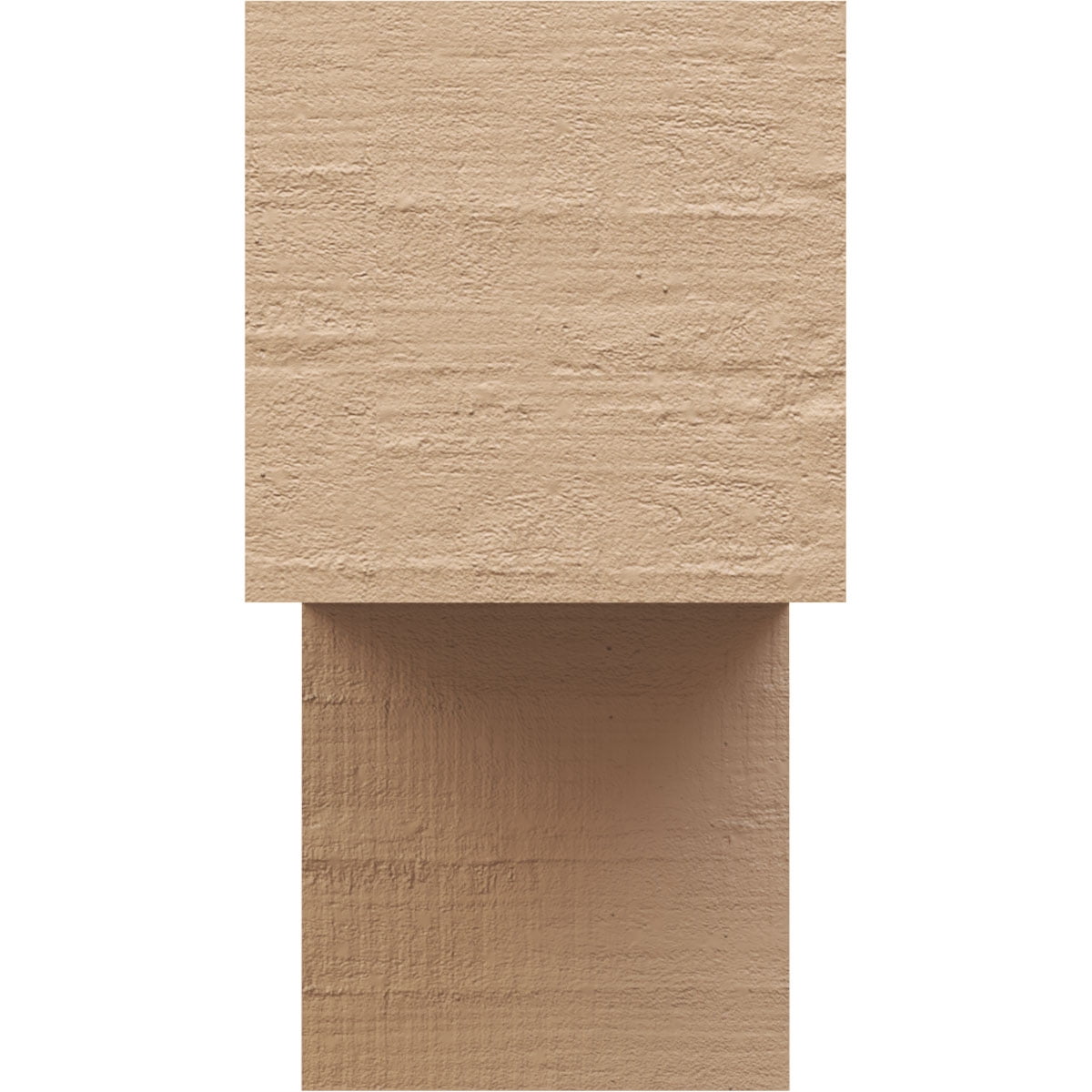 12"W x 24"D x 24"H Classic Chapel Hill Rough Cedar Woodgrain TimberThane Corbel, Primed Tan