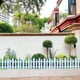 thumbnail image 5 of Cerca de jardín de plástico blanco, bordes de estacas para césped, macizos de flores, decoración de jardín, cerca de 30x30cm, 5 of 6