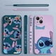 thumbnail image 2 of Funda de Disney Stitch The Baby para Apple iPhone 14, 13, 12, 11 Pro Max, mini, XS, XR, X, 8, 7, 6S, 6 Plus, funda de teléfono líquida con cuerda izquierda Fivean unisex, 2 of 2