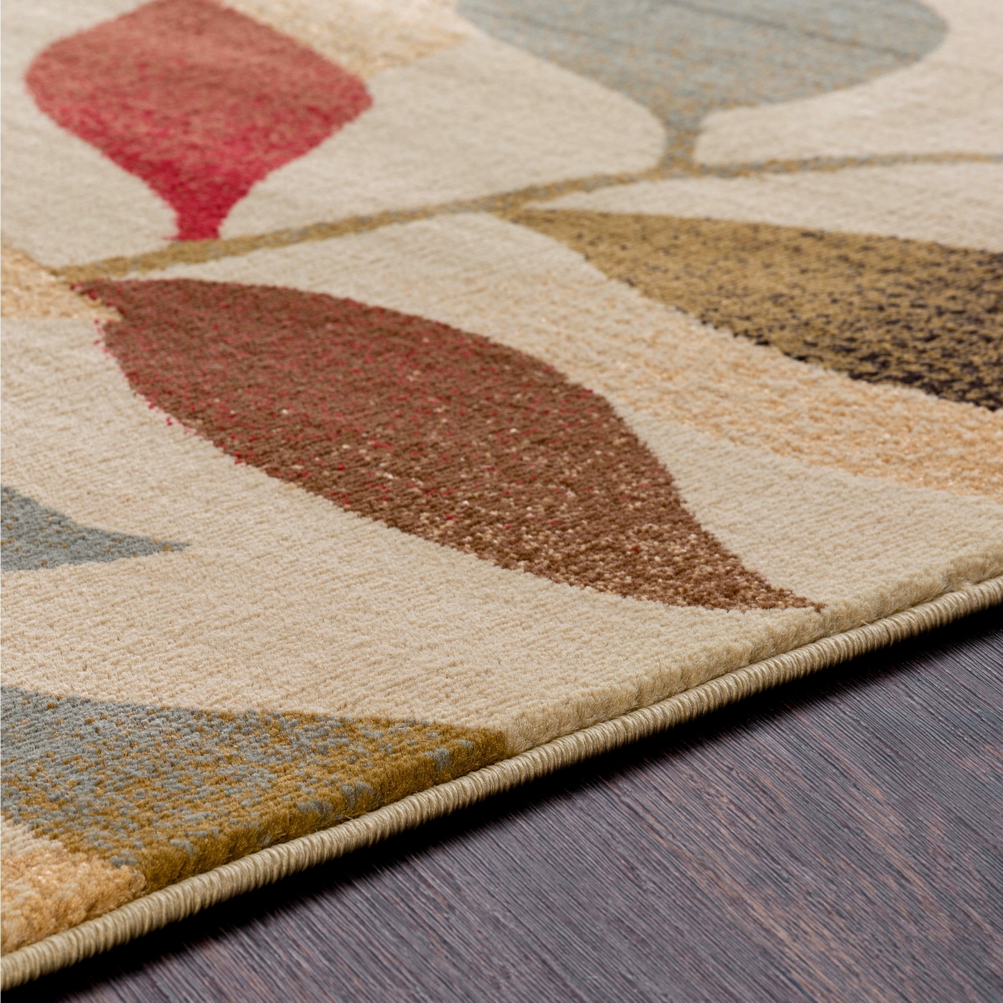 Livabliss Area Rugs for Living Room, 2x3 Riley Modern Red Rug, Bedroom Dining Room Home Decor Stain Resistant Carpet (2' x 3'3")