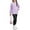 Purple, variant on Arshiner Girls 2 Piece Outfits Long Sleeve Raglan Top with Pockets and Slim Fit Pants Daily Wear Set