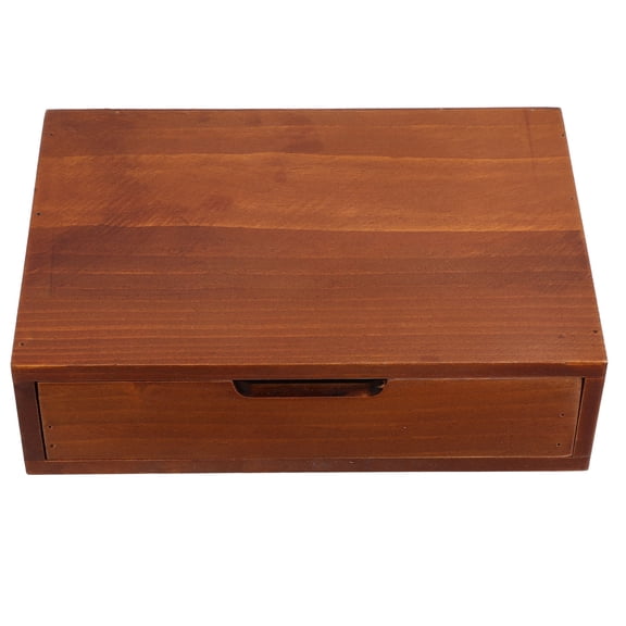 BESTYASH Wooden Multipurpose Drawer Storage Cabinet with Brown for Home Office Desktop Organization