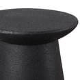 thumbnail image 6 of Hollie 18" Modern Drum Indoor/Outdoor Accent Table Pedestal, Black Frosted, 6 of 8