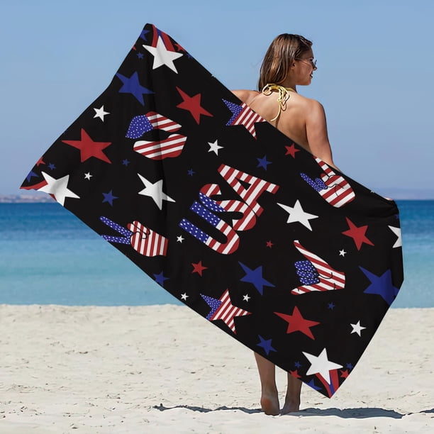 Ofertas Limitadas, Toalla de playa de microfibra, súper liviana, colorida, toalla de baño, manta de playa a prueba de arena, toalla multiusos para viajes, piscina, 30 x 60 pulgadas Akmoler