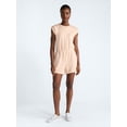 thumbnail image 2 of Scoop Women's and Women's Plus Scubaknit Crewneck Romper, Sizes XS-4X, 2 of 5