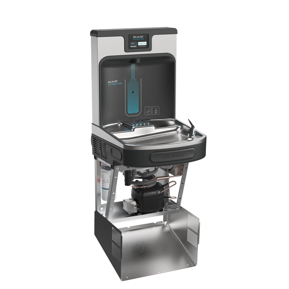Elkay LZS8WSMP Ezh2o Wall Mounted Drinking Fountain - Black