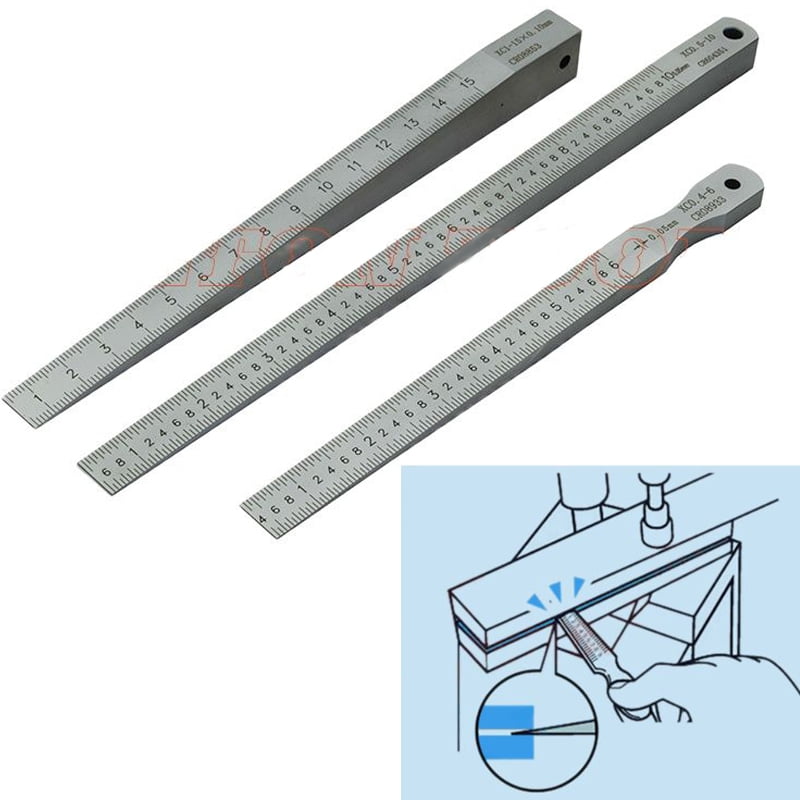 Taper Gauge 1-15mm 0.5-10mm 0.4-6mm 0.2-4mm Taper Welding Gauge gap gage wedge gage gap feeler gauge insert wedge gauge ,Corrosion-Resistant