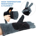 thumbnail image 5 of Ayamaya Bite Proof Gloves, Animal Handling Gloves Kevlar Reinforced Leather Padding Palm & Fingers for Snake Reptile Bird Handling Pet Training (14 in), 5 of 8