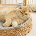 thumbnail image 7 of Msgweeeg Medium Dog Bed Pet Bed Breathable Rattan Pet Bed Round Shaped Dog Mat for Pet Cozy Sleeping Cushion Deep Pet Supply for Relaxation for Indoor Cats, 7 of 7