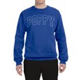 thumbnail image 2 of Wild Bobby POPPY Varsity Letters Unisex Crewneck Sweatshirt, 2 of 6