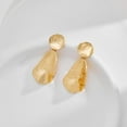 thumbnail image 4 of Faty-T Gold Earrings for Women Geometric Chunky Dangle Earring 18k Gold Plated Trendy Silvery Two-Tone Statement Jewelry, 4 of 14