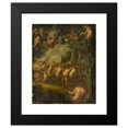 thumbnail image 2 of After Jacob Jordaens 12x14 Black Modern Framed Museum Art Print Titled - Procession of Bacchus, 2 of 5