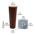 thumbnail image 2 of Patas de Muebles de Madera Maciza Unique Bargains 5 Pcs Altura 12 cm, 2 of 7