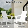 thumbnail image 3 of JUSTLET Outdoor Patio Chair, HDPE Folding Adirondack Chair Set of 2, White, 3 of 9