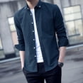 thumbnail image 5 of Camisa y blusa de manga larga para hombre con bolsillo y diseño de marca nueva y barata de alta calidad con cuello estilo hipster elegante, 5 of 5