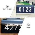 thumbnail image 6 of Raindrops White Reflective House Number Stickers for Mailbox Signs and Decorative Use 4 Sets PET, 6 of 8