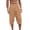 Mens Pants Khaki, variant on Summer Linen Capris Pants Men Drawstring Elastic Waist Breathable Beach Vacation Shorts Fathers Day Gift