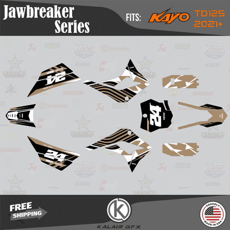 Kalair GFX Graphics Kit for Kayo PIT BIKE TD125 (2021+) Jawbreaker Series