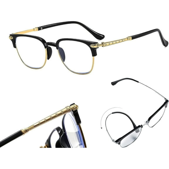 Reading Glasses, 2-in-1 Anti-Blue Presbyopic Glasses, Dual-Layer Blue Light Protection, Protects Vision