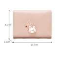 thumbnail image 2 of Women Fashion Coin Purse Credit Card Bag PU Leather Multiple Card Slots Rabbit Wallet Women Purse Money Bags Tri-fold Card Holder BLACK, 2 of 8