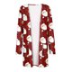 thumbnail image 4 of Puntoco Moda para mujer Abrigo con estampado navideño Cárdigan de manga larga con bolsillo Blusa informal suelta tops Liquidación Puntoco Puntoco-2196, 4 of 6