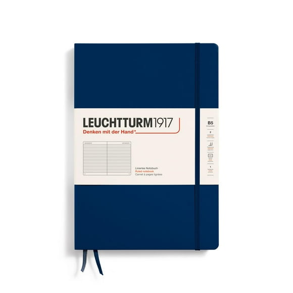 Cuaderno LEUCHTTURM1917, tapa dura, composición B5, 219 páginas