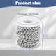 thumbnail image 4 of Cateissary Cadena de aluminio torcida metal resistente y durable del encintado para las cadenas portacables cruzadas de los vínculos torcidos de Kits de decoración para fiestas, 4 of 6