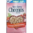 thumbnail image 2 of 4x CHEERIOS FAMILY SIZE VERY BERRY Heart Healthy Whole Grain Oats Cereal 18.6 oz, 2 of 3
