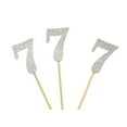 thumbnail image 2 of Darling Souvenir, Number 7 Birthday Year Cupcake Toppers, Birthday/ Anniversary Party Dessert Decorations - Pack Of 20, 2 of 3