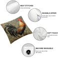 thumbnail image 4 of COMIO  Throw Pillow Covers Vintage Farmhouse Rooster Decorative Throw Pillow Case Cushion Cover Set of 2 Watercolor Chicken Pillowcase Home Office, 4 of 6