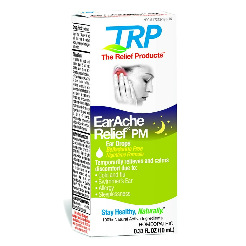 The Relief Products, EarAche Relief PM Ear Drops 0.33 oz. Walmart