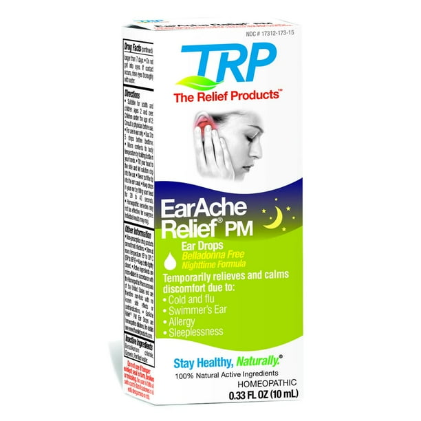 The Relief Products, EarAche Relief PM Ear Drops 0.33 oz. Walmart
