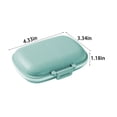 thumbnail image 3 of Ke1Clo 8 Compartments Daily Travel Organizer, Portable Pill Case with Double Lock for Pocket Purse, Small Storage Box for Suitcase Backpack Handbag, Blue, 3 of 6