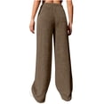 thumbnail image 4 of BLVB Women's Cozy Fleece Pants Casual Soft Elastic Waist Thick Winter Warm Thermal Pajama Pants Loungewear, 4 of 6