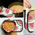 thumbnail image 5 of Yayeee Oven Mitts and Pot Holder Set of 2 Heat Resistant Kitchen Gloves Baking Hot Pad, Cute Watermelon, 5 of 5