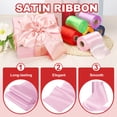 thumbnail image 3 of Uxcell Wide Satin Ribbon, Solid Color Thick Ribbon for Gift Wrapping and Wedding Decoration Pink, 3 of 7