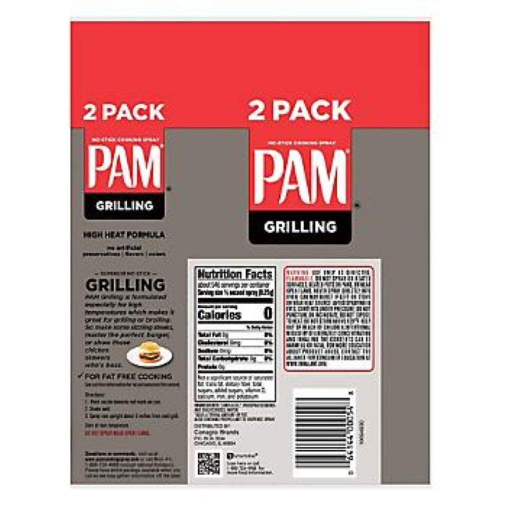  Pam Grilling No-Stick Cooking Spray - 5 oz - 2 pk