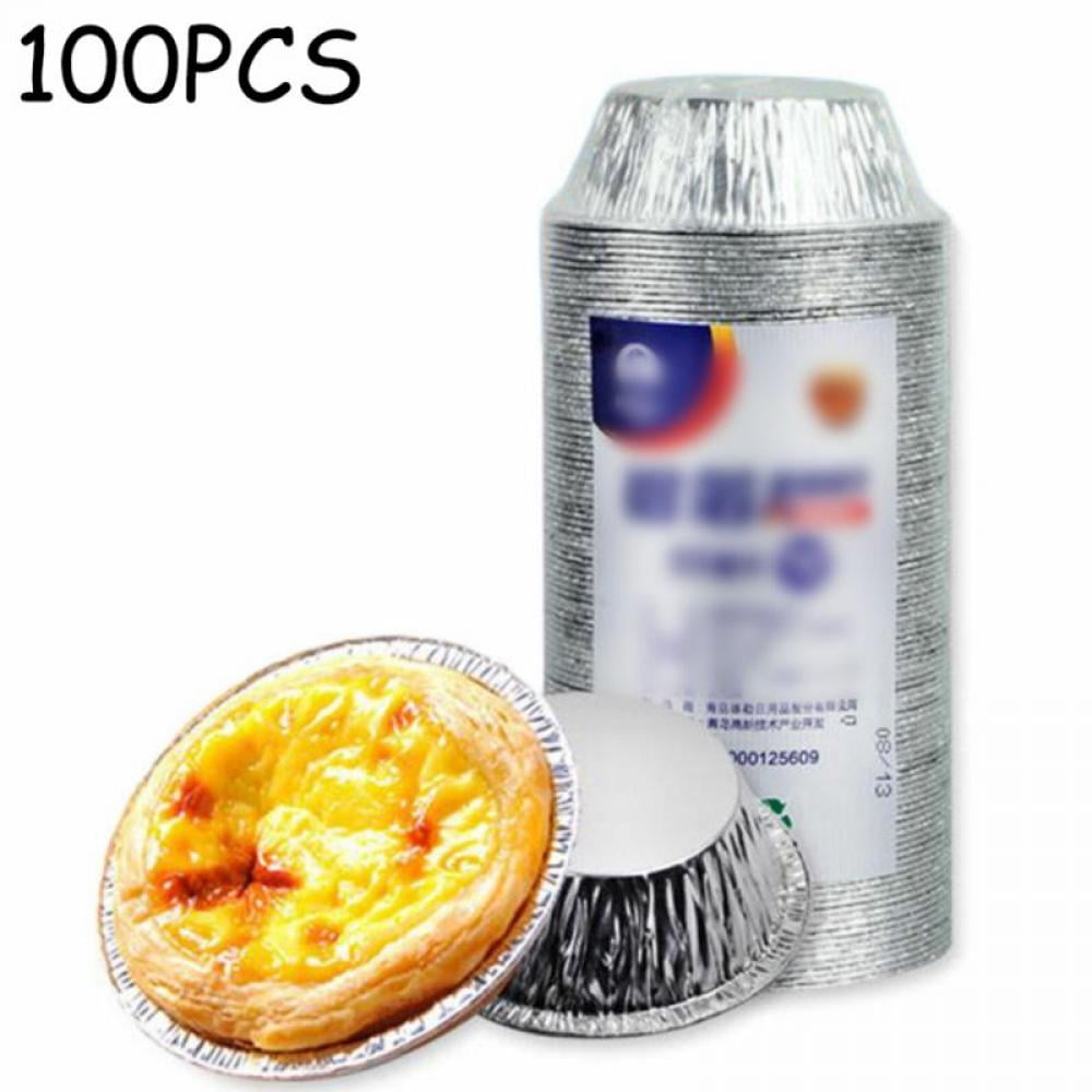 100 Pcs Disposable Aluminum Foil Mini Tart/pie Pans, 3 Inch Small Tart