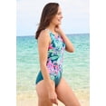 thumbnail image 3 of Swim 365 Women's Plus Size High-Neck One Piece, 3 of 6