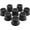 4 Inch, variant on Visualz Round Bed Risers 3 inch Heavy Duty Furniture Risers Table Chair Risers Lift 10000 Pounds Rise up 2.5 inch Set of 8 Pieces (Black)