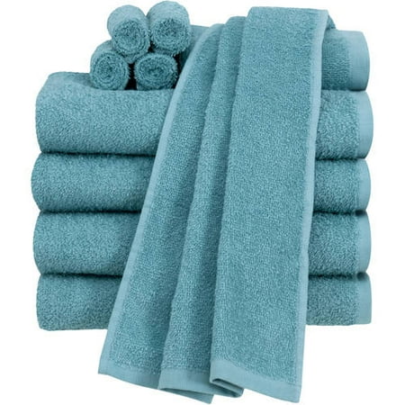 Mainstays Value Terry Cotton Bath Towel Set - 10 Piece (Best Baby Bath Towels)