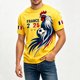 thumbnail image 4 of Men's France Football Graphic T-Shirt, Men's Soccer Printed T-Shirt Round Neck Short Sleeve for Soccer Tournament 2026 Yellow Size: 3XL, 4 of 4