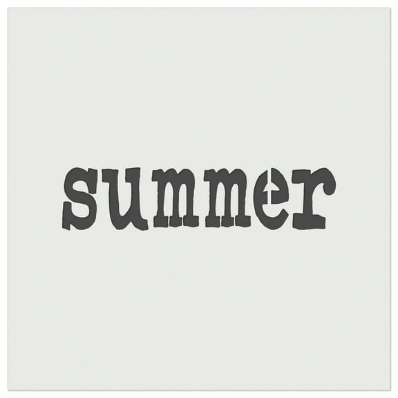 Summer Fun Text DIY Cookie Wall Craft Stencil - 5.5 Inch