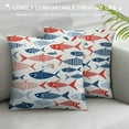 thumbnail image 3 of COMIO Fish Throw Pillow Covers Decorative Pillow Cases Square Cushion Cover for Couch Sofa Bedroom Patio, 3 of 5