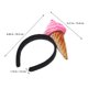 thumbnail image 5 of 2 diademas de helado, diadema decorativa de tela, accesorio estético para el cabello., 5 of 7