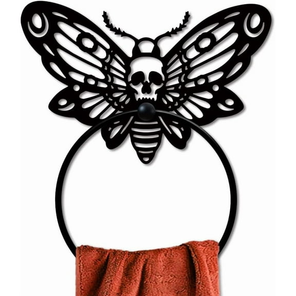 1 pc Iron Wall Mounted Hanging Ring Decorative Organizer Rack Insects 130x200mm