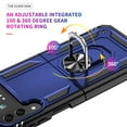 thumbnail image 6 of Allytech Rugged Case for Samsung Galaxy Z Flip4, Military Grade Protection Shockproof Cover with Metal Rotatable Ring Stand, Magnetic Car Mount Holder Case for Samsung Galaxy Z Flip4 - Blue, 6 of 7