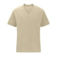 thumbnail image 3 of IROINNID Big and Tall T Shirts for Men, Lightweight Thin Basic V-Neck Casual Slim Tops for Men, 3 of 5